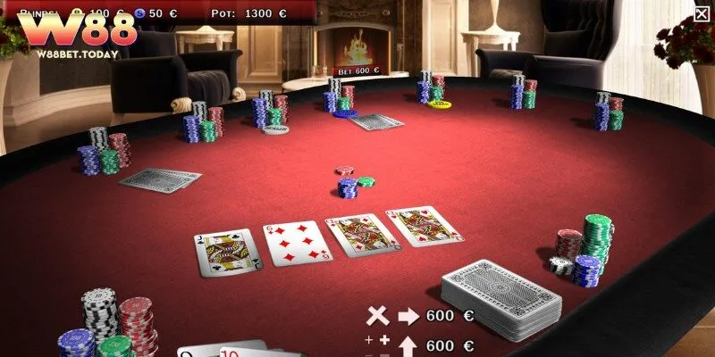Game bài Poker 3D tại w888.li với đồ họa sắc nét và giao diện trực quan