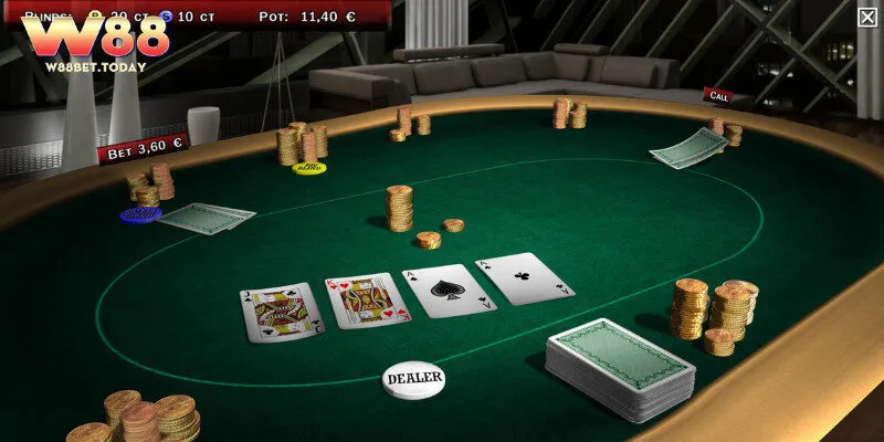 Trải nghiệm Poker 3D sống động tại w888.li