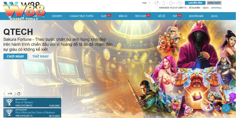 Slot Games đa dạng chủ đề, dễ chơi và giải Jackpot khủng